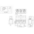 9.5mm 피치 나사 유형 PCB 터미널 블록이 스 플라이싱 할 수 있습니다.